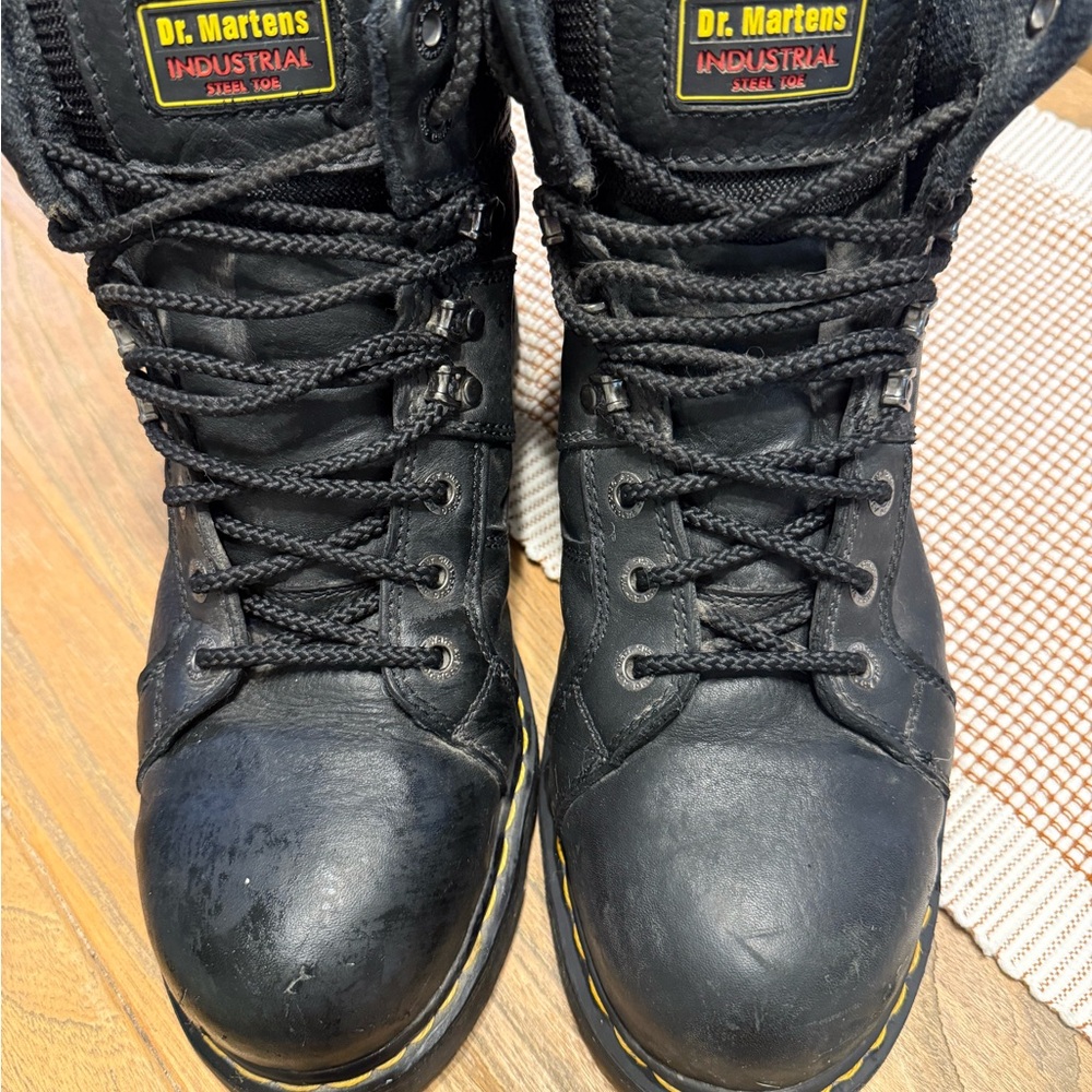 Dr. Martens Black Industrial Boots